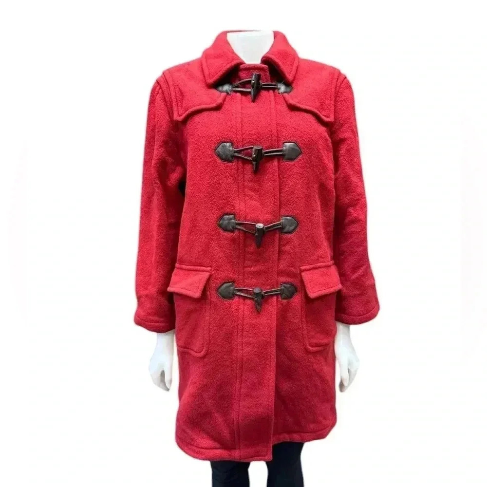 Brooks Brothers  Ted Wool Twill Hooded Toggle Size 12